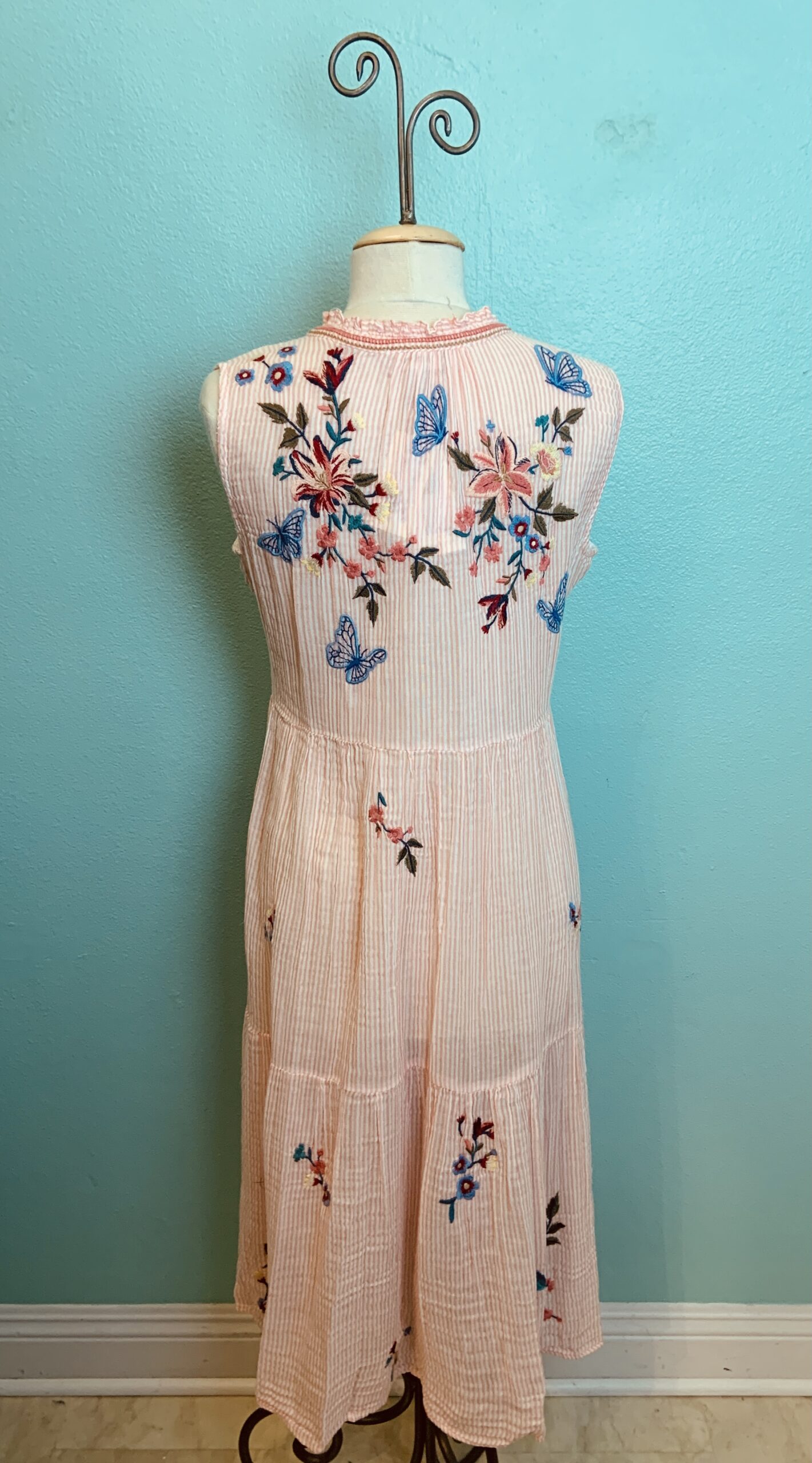 100 品質保証 シフトドレス ラッフルヘム トップス ワンピース デイドレス レディース Valentino ヴァレンティノ ワンピース Smkahyan Mlg Sch Id