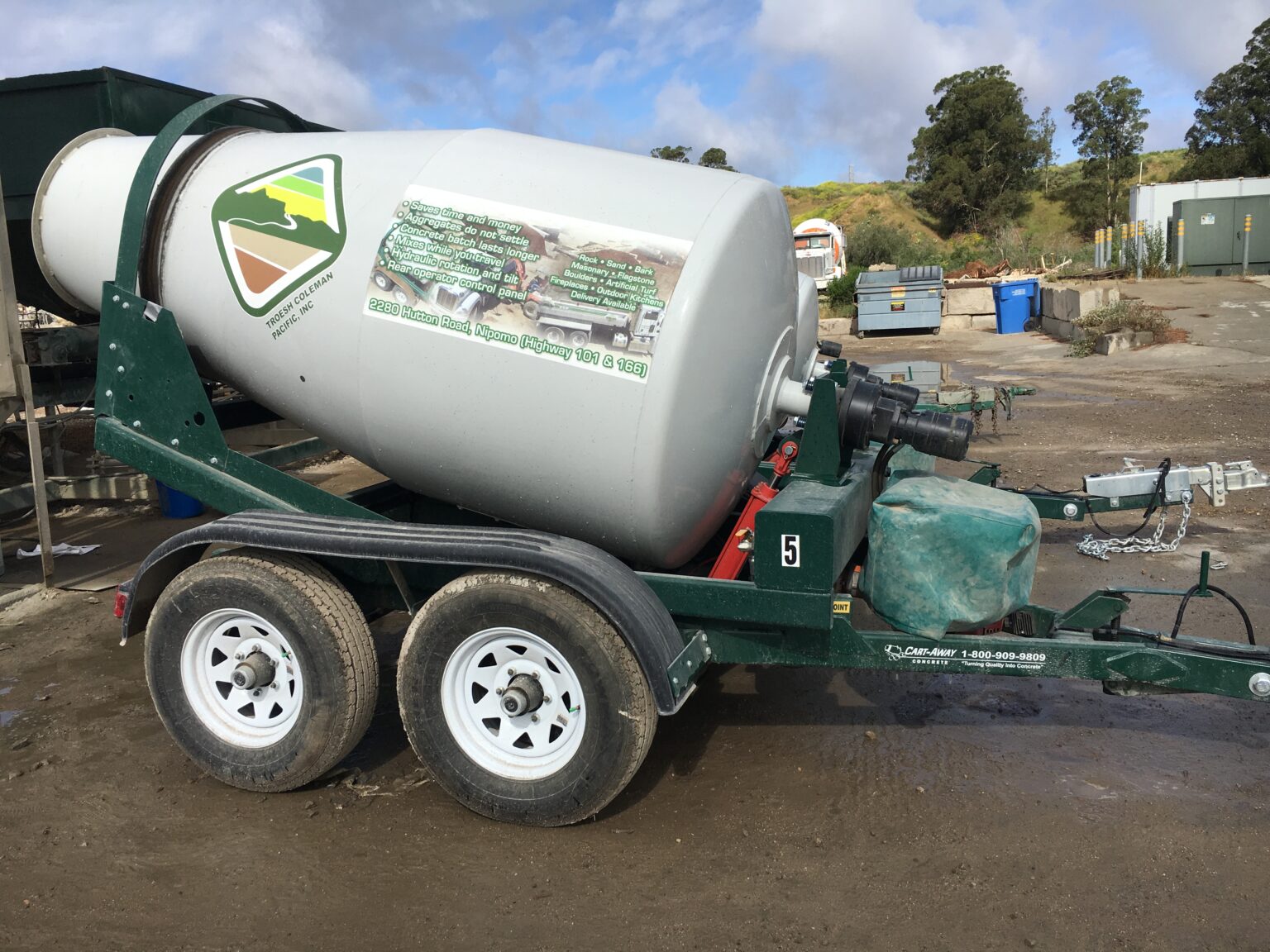 Cart Away Concrete Mixers Troesh Coleman Pacific Landscape Supply