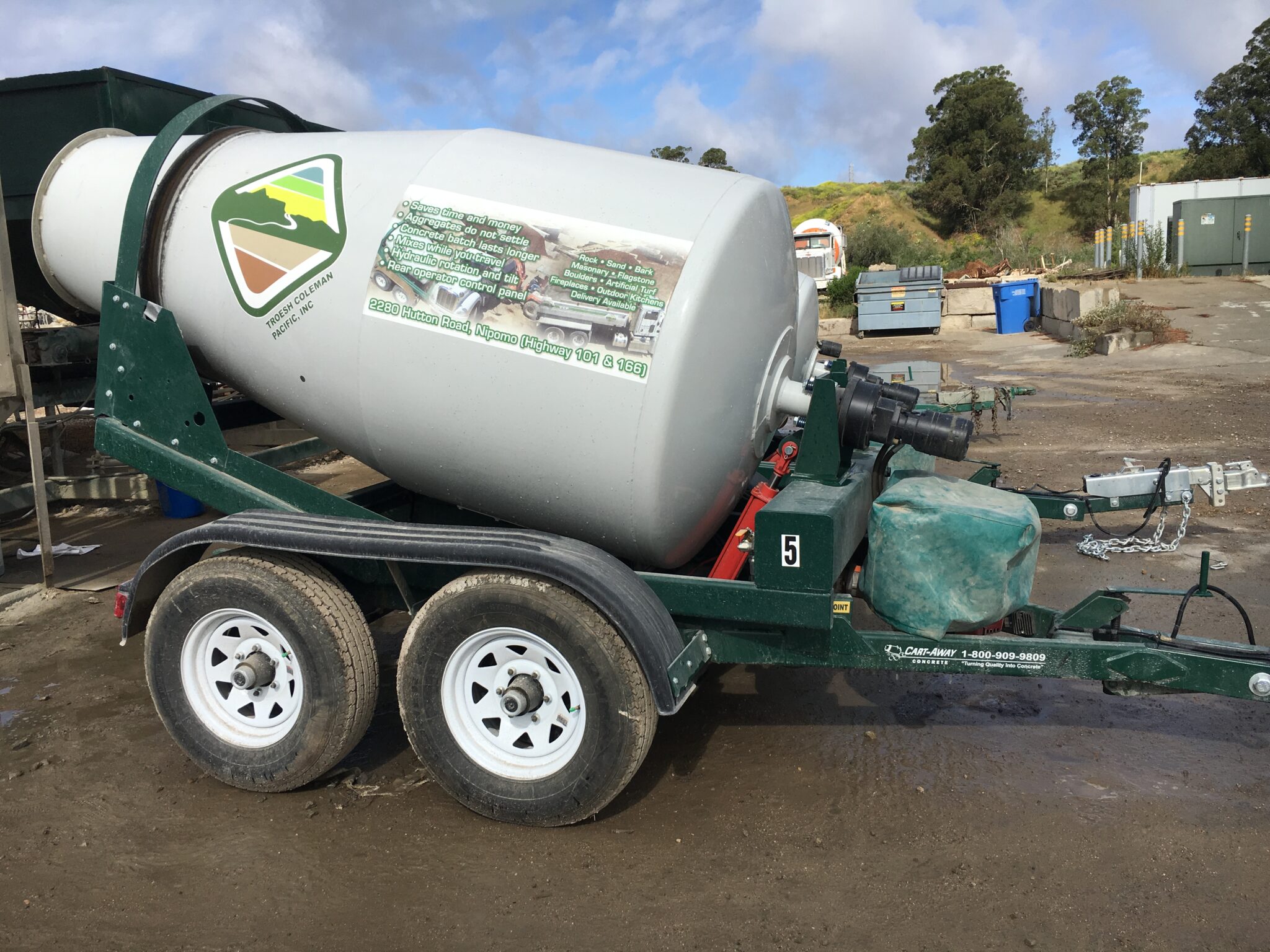 Cart Away Concrete Mixers Troesh Coleman Pacific Landscape Supply